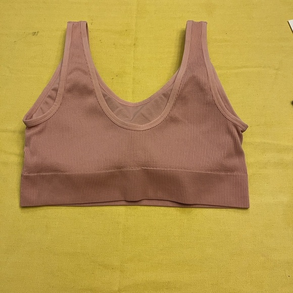 GAP BODY Ribbed Mauve Sports Bra size XXL - Picture 8 of 8